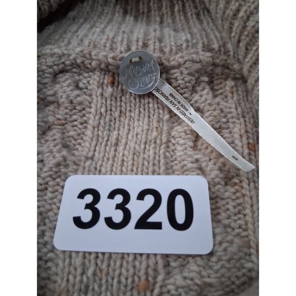 Margaret OLeary Quiet Luxury Womens Small Wool Cashmere Cable Knit Prep Sweater - Picture 10 of 14